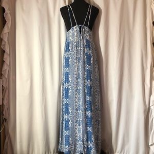 Lovestitch Blue/White Maxi Dress Size M